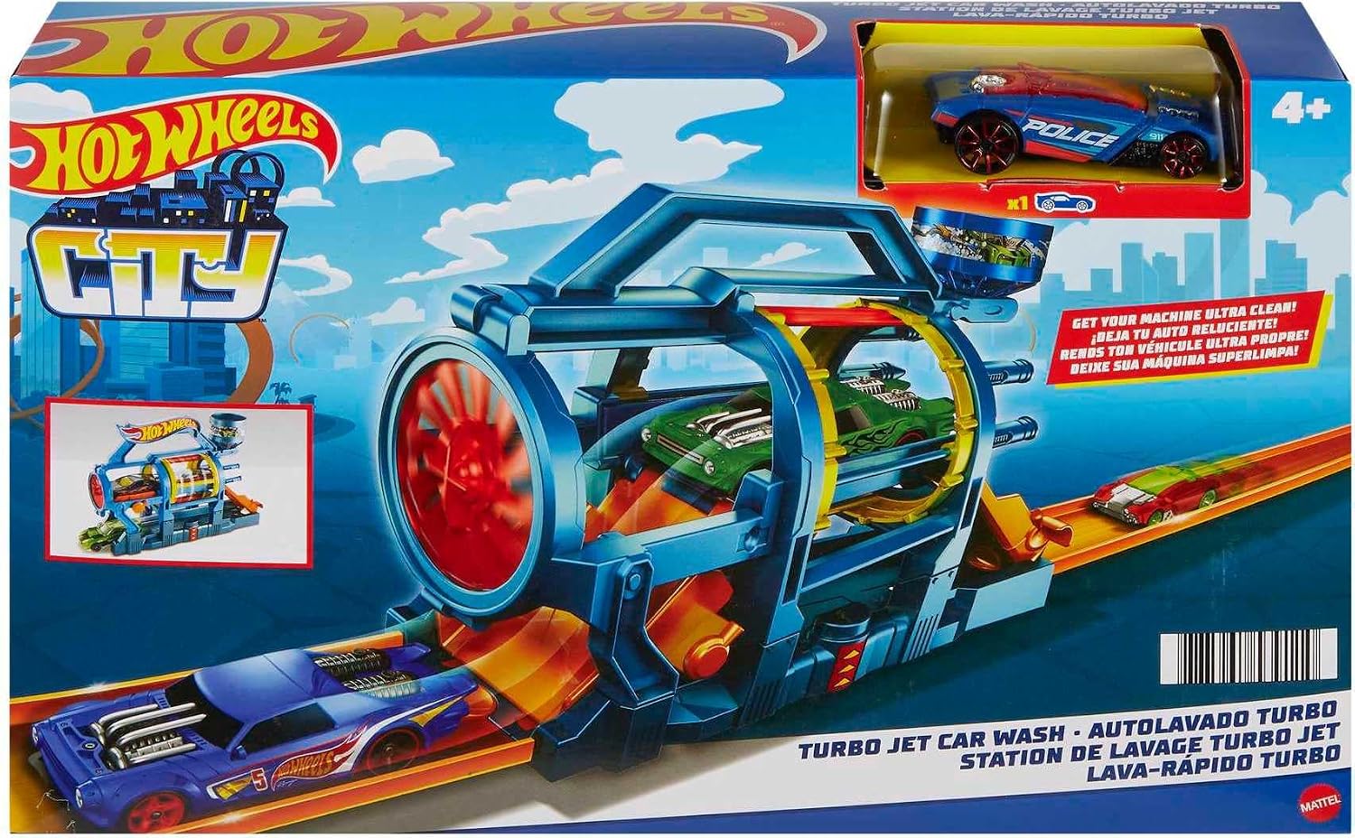 Hot wheels City Fold Out Turbo Jet Car Wash - 3