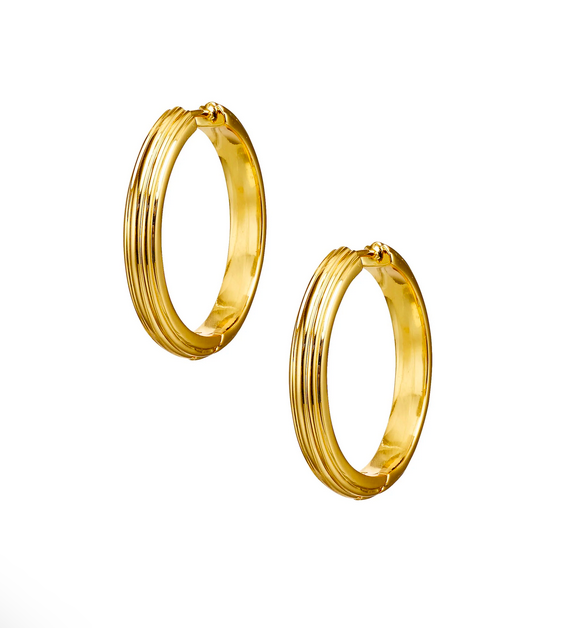 Guld Deco Hoops Bold