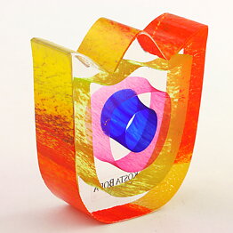 Bertil Vallien (Mini Sculptures 1993) Glass Figurine "Spring Again" 6 cm