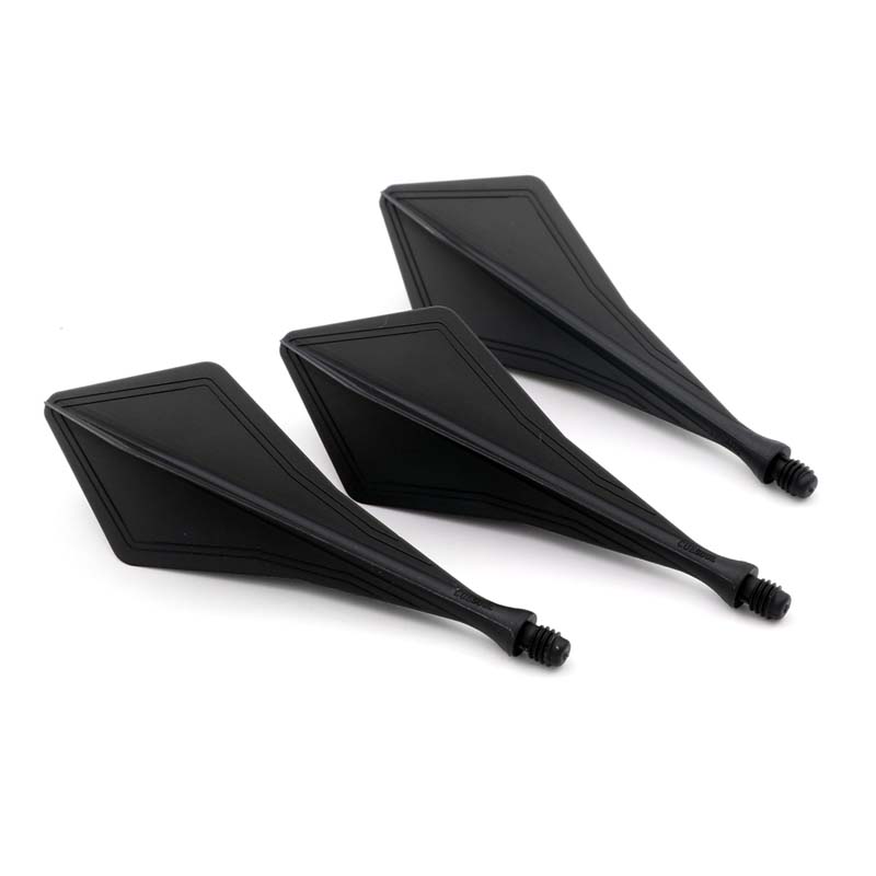 Cuesoul TRAJ AK8 Dart Flight Diamond Shape Black - 3