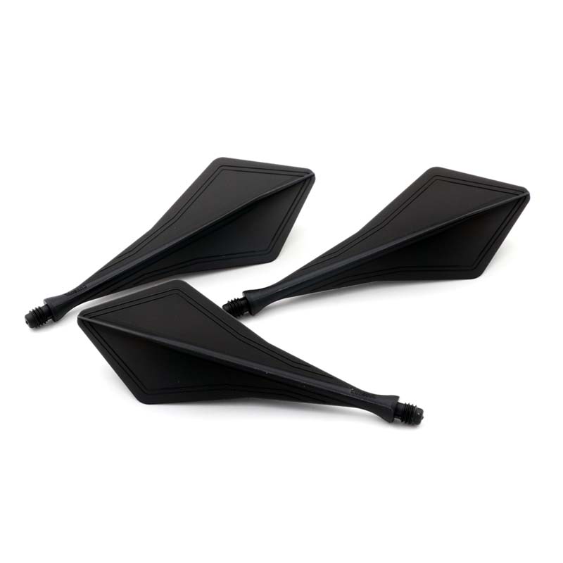 Cuesoul TRAJ AK8 Dart Flight Diamond Shape Black - 2