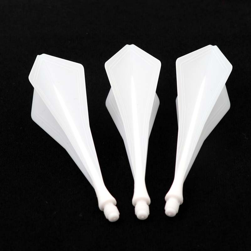 Cuesoul TRAJ AK8 Dart Flight Diamond Shape White