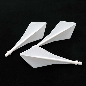 Cuesoul TRAJ AK8 Dart Flight Diamond Shape White