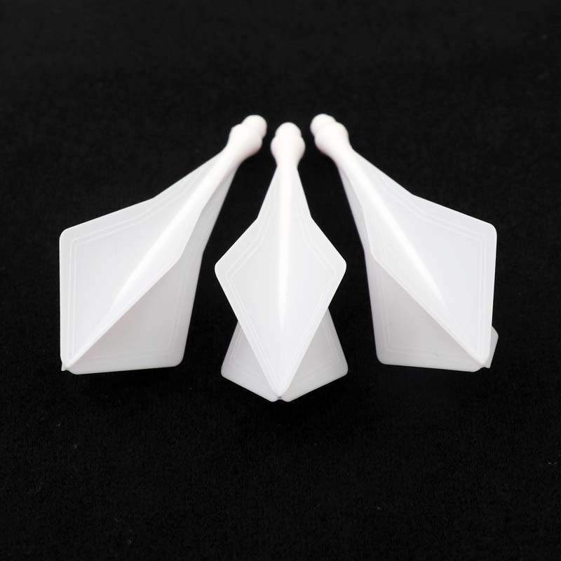 Cuesoul TRAJ AK8 Dart Flight Diamond Shape White - 4