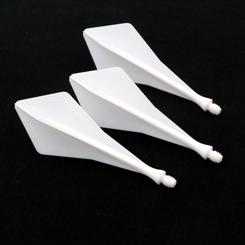 Cuesoul TRAJ AK8 Dart Flight Diamond Shape White - 3