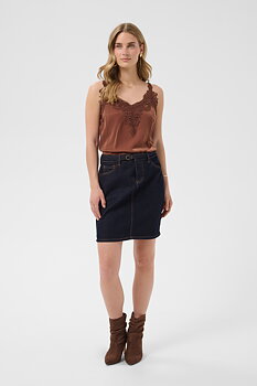 Cream Ea Denim Skirt 