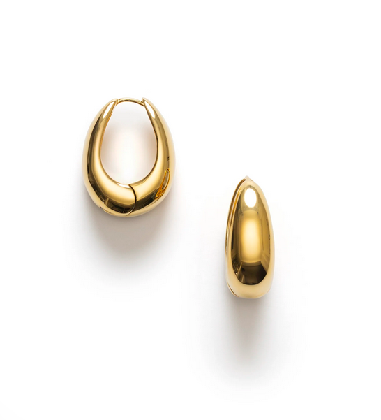 Guld Curve Hoops Bold