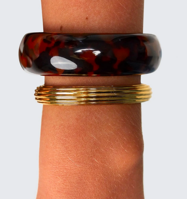 Guld Deco Bangle
