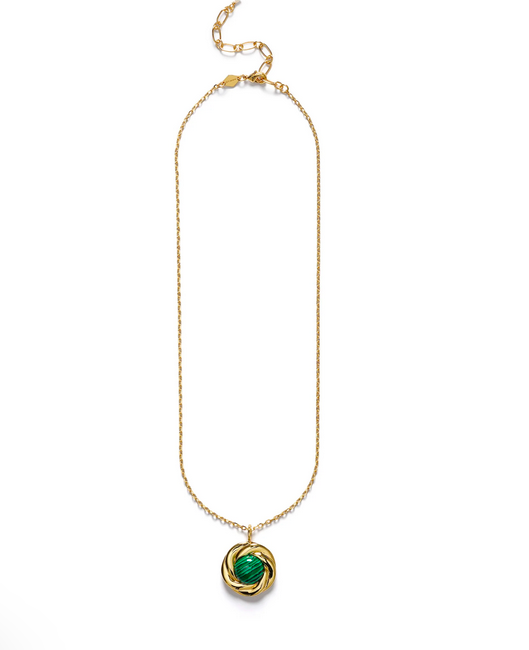 Malakit knut Halsband