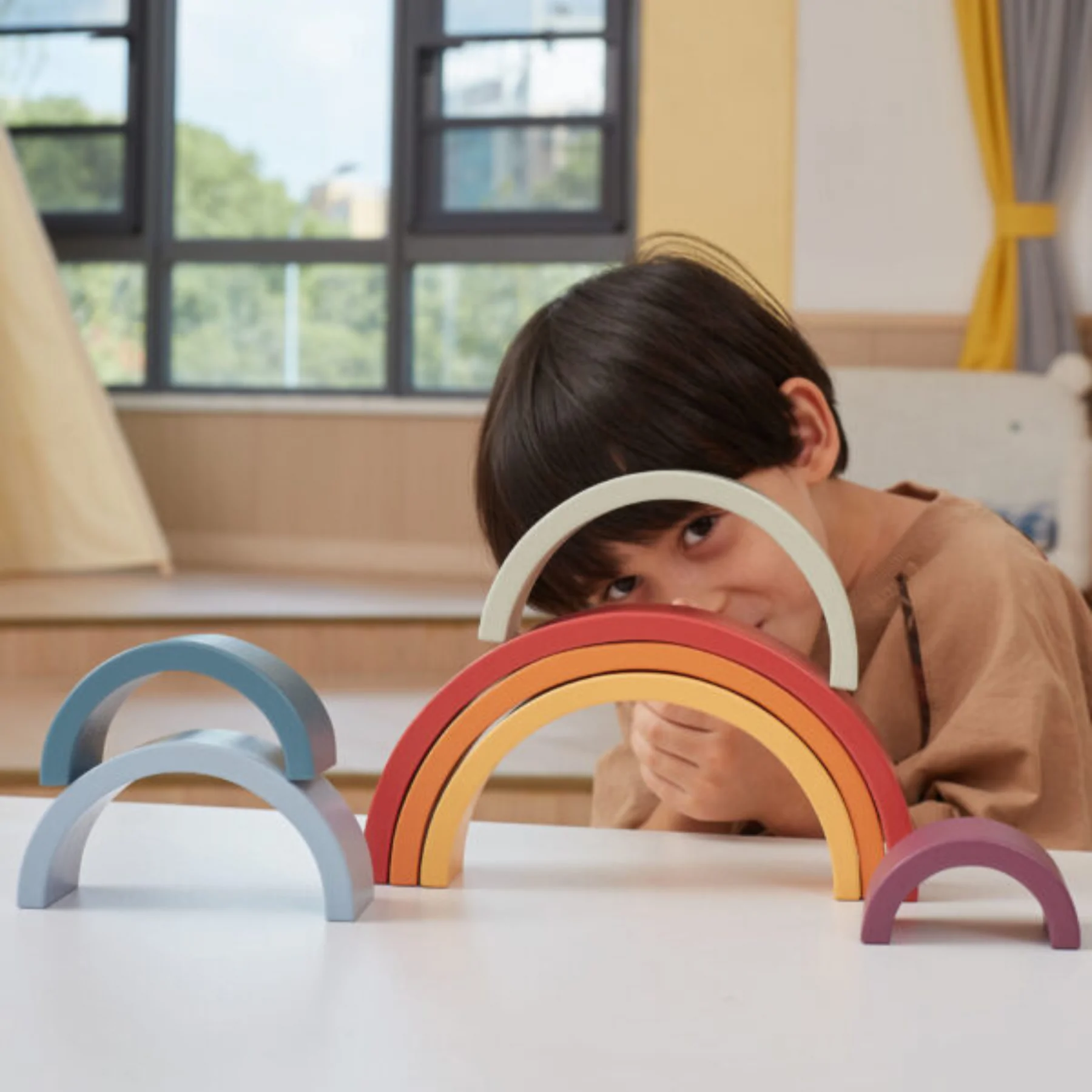 Regnbåge i trä – Pedagogiskt lekvärde | KoKoBello - 3