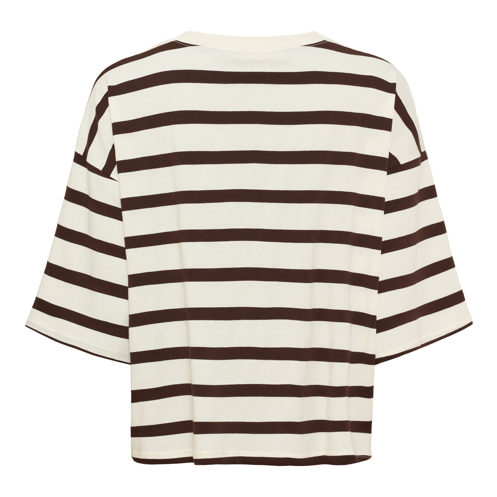 Marta T-shirt Sage Randig Brun - 2