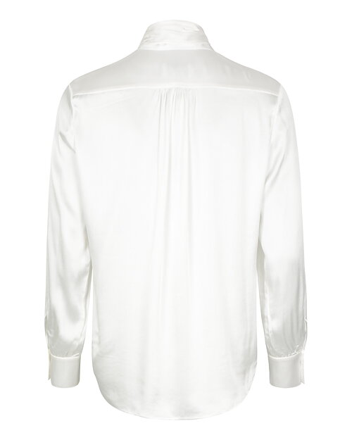 Blus Matt Latia Bow med knut offwhite - 4