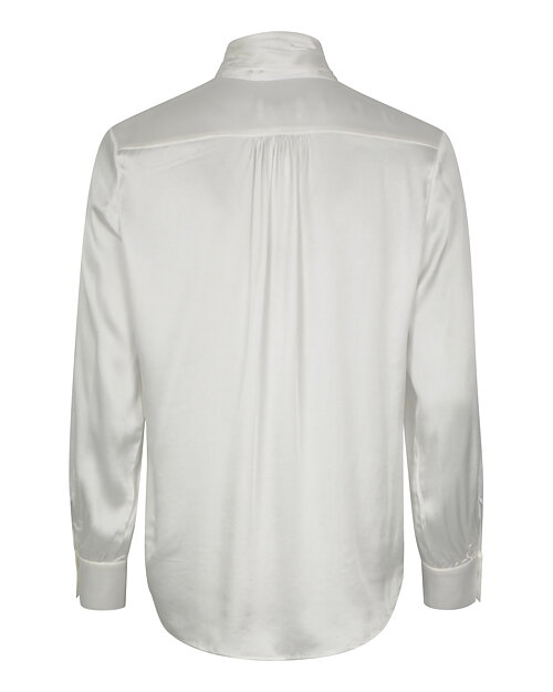 Blus Matt Latia Bow med knut offwhite - 2