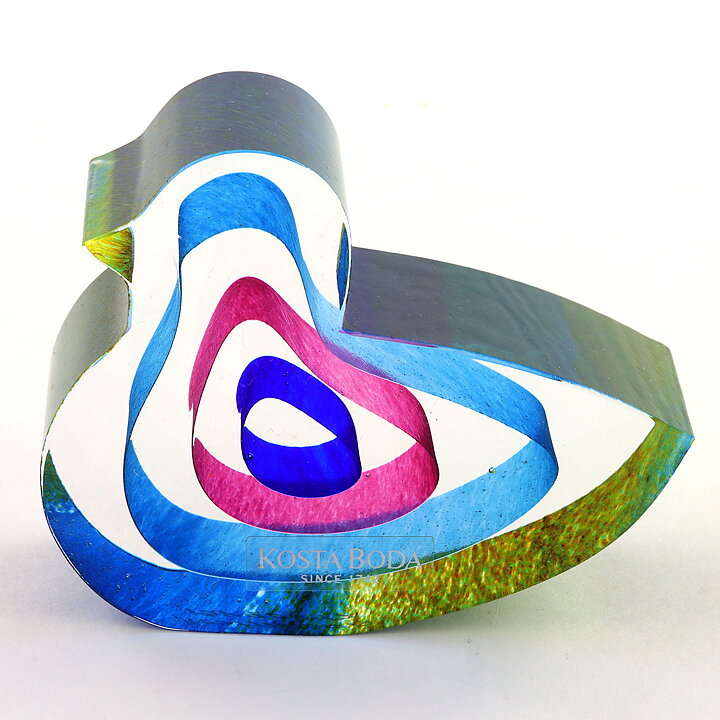 Bertil Vallien (Mini Sculptures 1993) Glass Figurine "Little Duckling" 7 cm