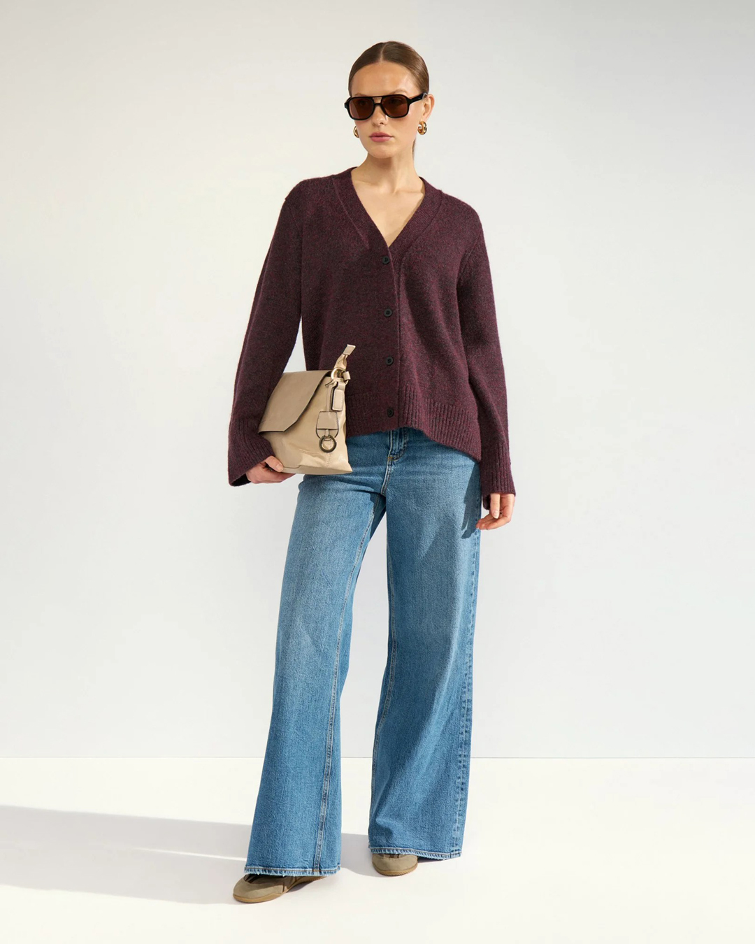 Kofta Ofelina oversize vinröd - 5