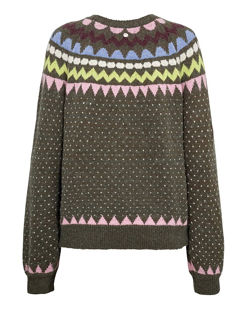 Jumper Olanda mönstrad grön/rosa/blått - 2