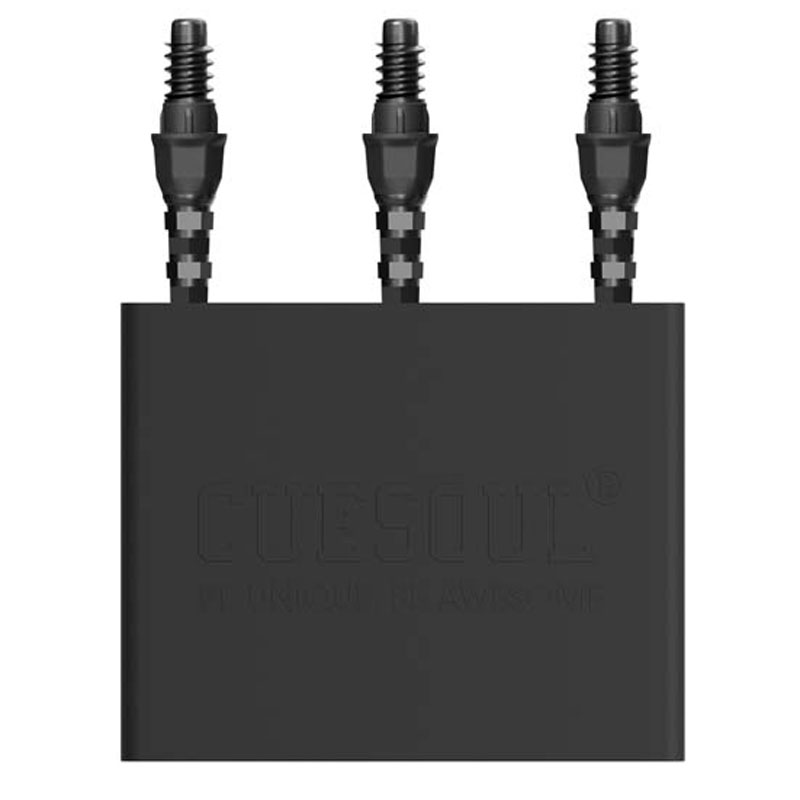 Cuesoul OTO 3 Hexagons Gun Grey Dartpoints 33mm - 5
