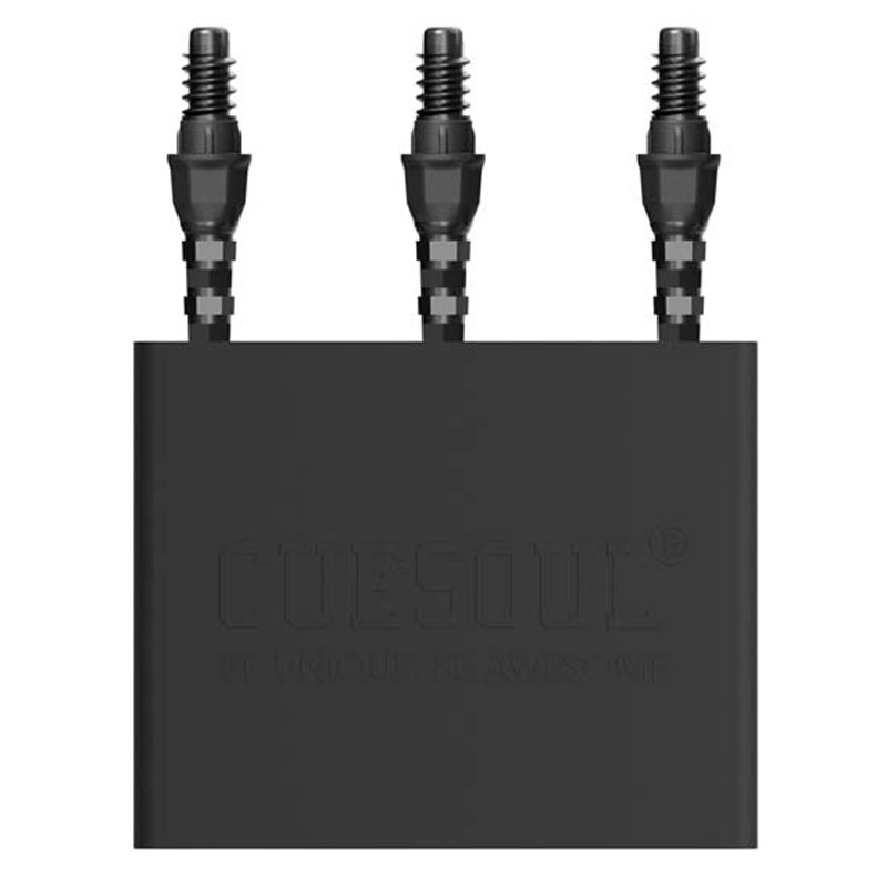 Cuesoul OTO 3 Hexagons Gun Grey Dartpoints 37mm - 5