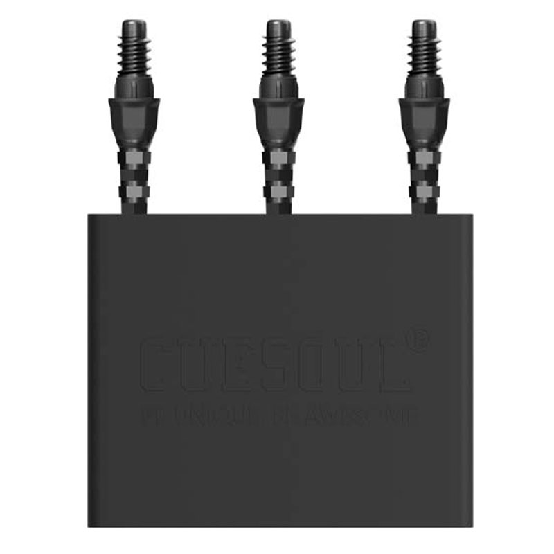 Cuesoul OTO 3 Hexagons Gun Grey Dartpoints 41mm - 5