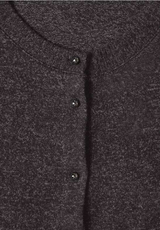 Cosy Short Jacket Black Coffee Brun Stickad kofta - 6