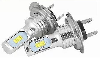 Ledlampor sats H7   2-pack 12-24 V  80W  6000K  9005