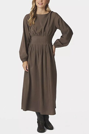 Neo Noir -  Kankata Dress Dark Taupe