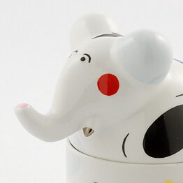 Rosemarie Benedikt (Animal Park 1995) Elephant Jar with Colorful Decor 13 cm