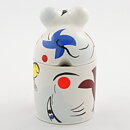 Rosemarie Benedikt (Animal Park 1995) Elephant Jar with Colorful Decor 13 cm