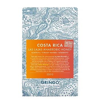 Gringo Nordic - Las Lajas Yellow Diamond Anaerobic Honey - Costa Rica - Ljusrostade hela kaffebönor - 250g