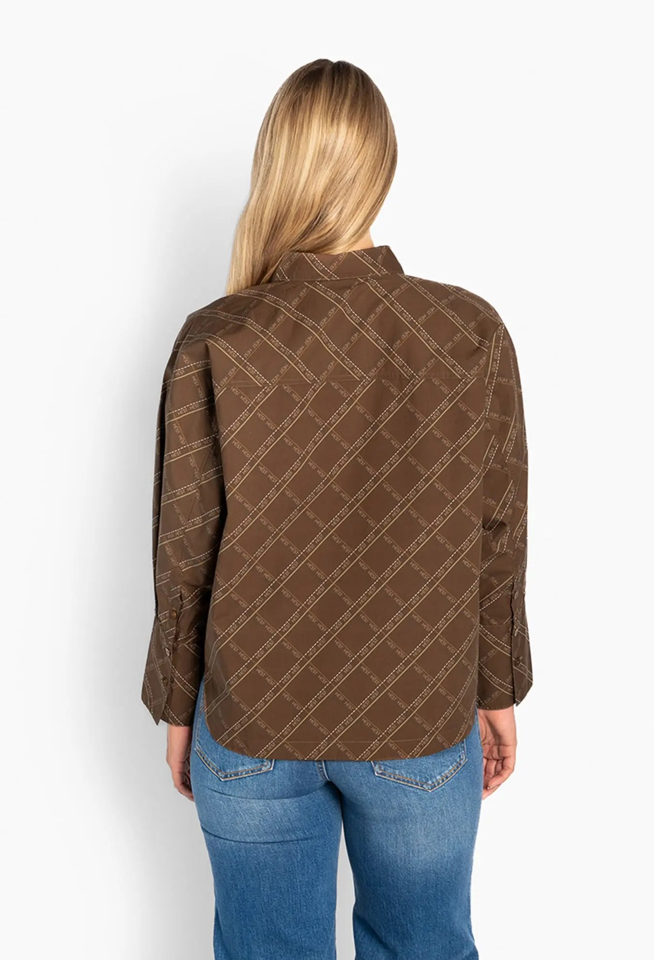 Senna Printed Shirt - Dark Earth - HÉST