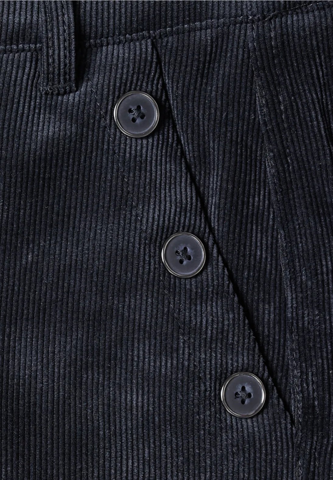 LTD QR Amalia Corduroy Pants - Indigo Blue - Street One - 5