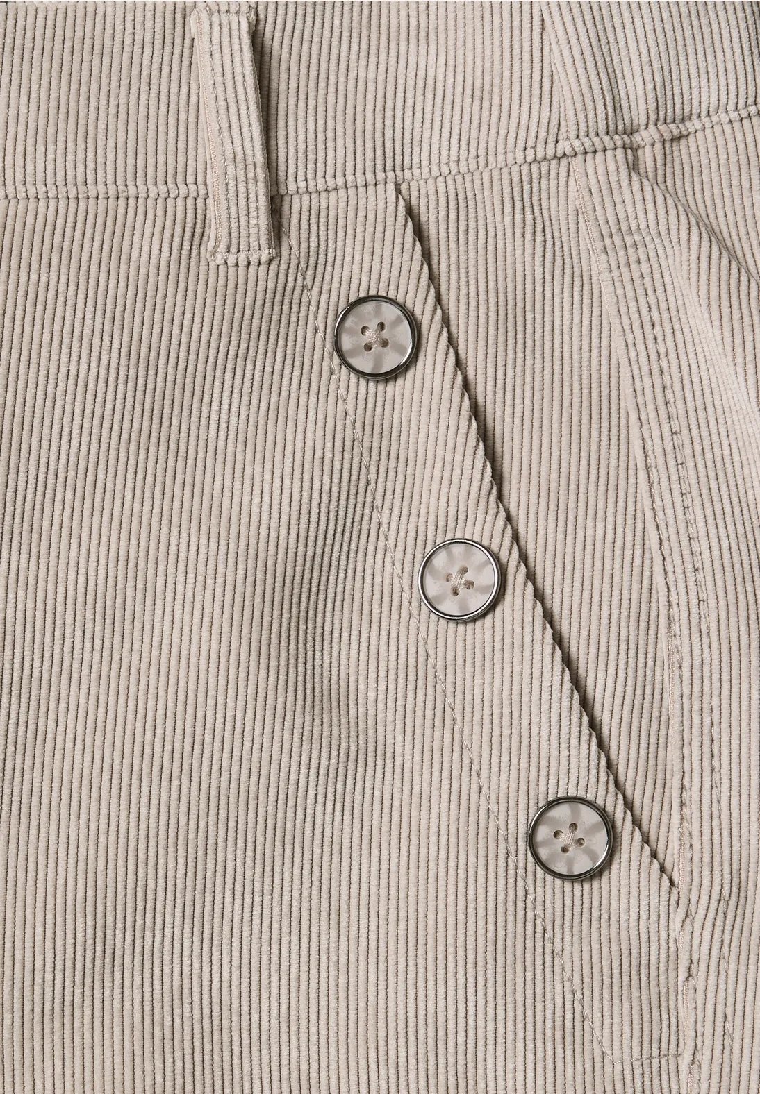 LTD QR Amalia Corduroy Pants - Fading Sand - Street One - 5