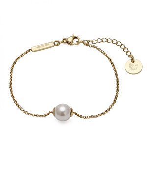 Bud to Rose Armband Shellpearl Guld