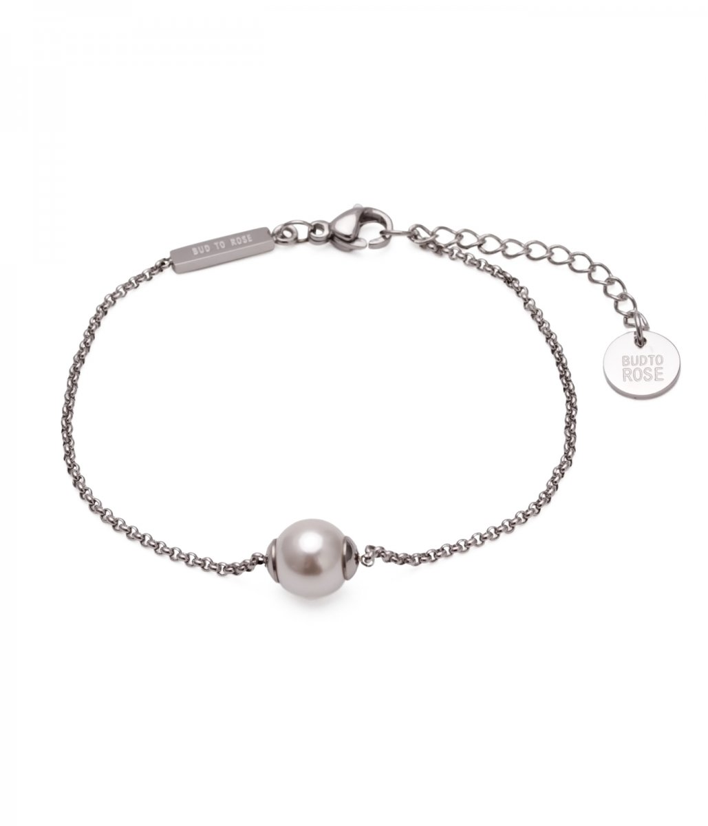 Bud to Rose Armband Shellpearl Silver