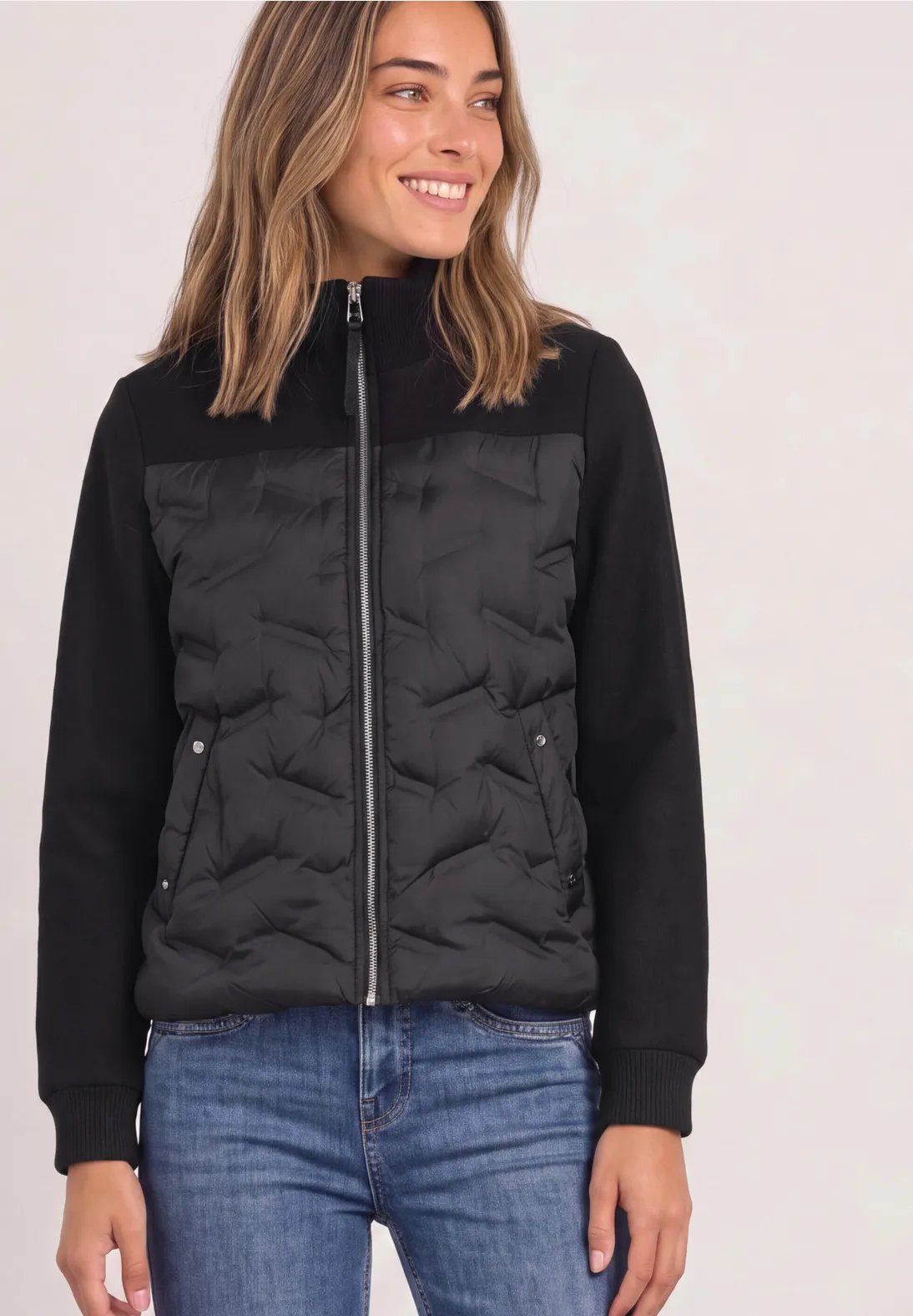 LTD QR Short Mat Mix Jacket - Black - Street One