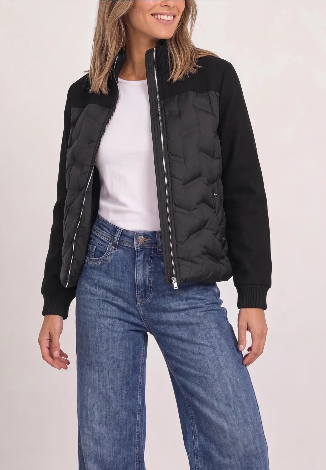LTD QR Short Mat Mix Jacket - Black - Street One