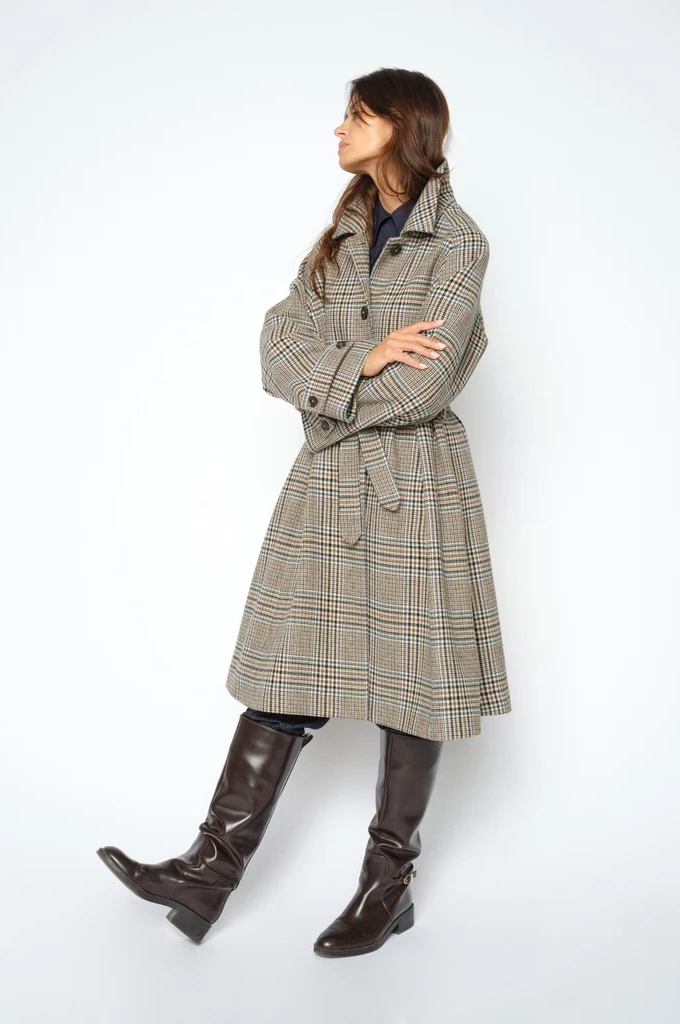 MMSelestine Check Coat - Mos Mosh