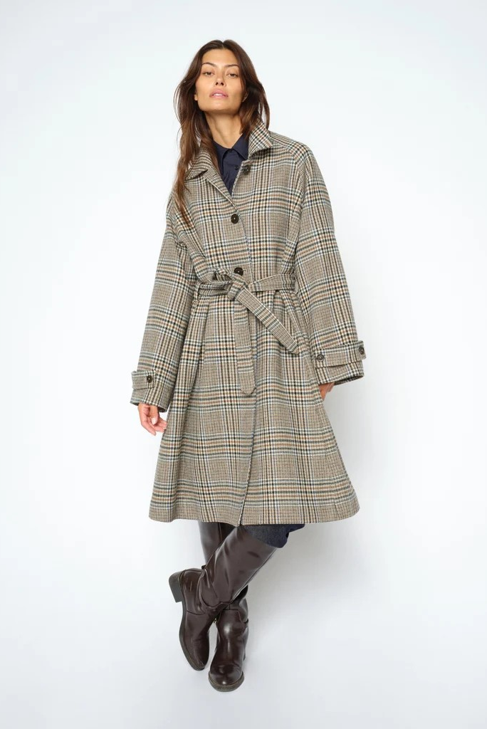 MMSelestine Check Coat - Mos Mosh