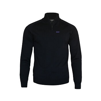 Co-native stickad 1/4 zip Brighton Black