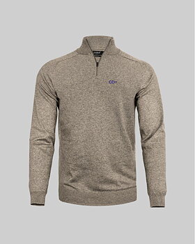 Co-native stickad 1/4 zip Brighton Sand