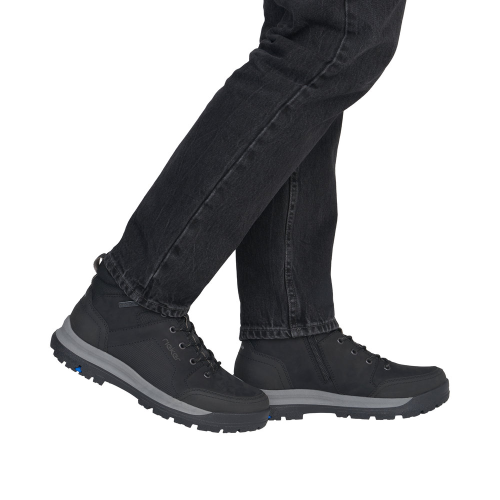 Rieker Herrboots Varmfodrad Svart - 10