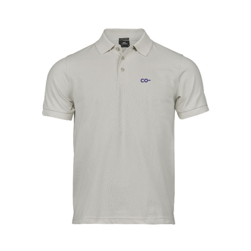 Co-native Luxury Stretch Polo Cement