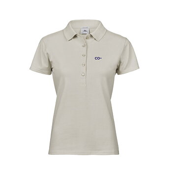 Co-native Luxury Stretch Polo Cement