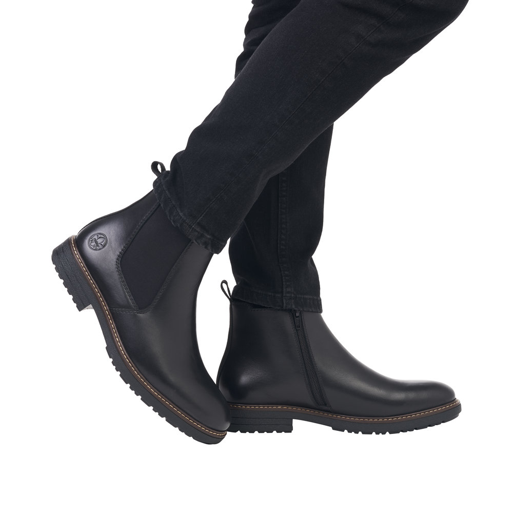 Rieker Herrboots fleecefodrad Svart - 10