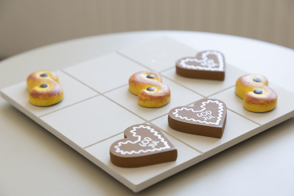 Brädspel 3 i rad Trä Lussekatt/Pepparkaka - 4