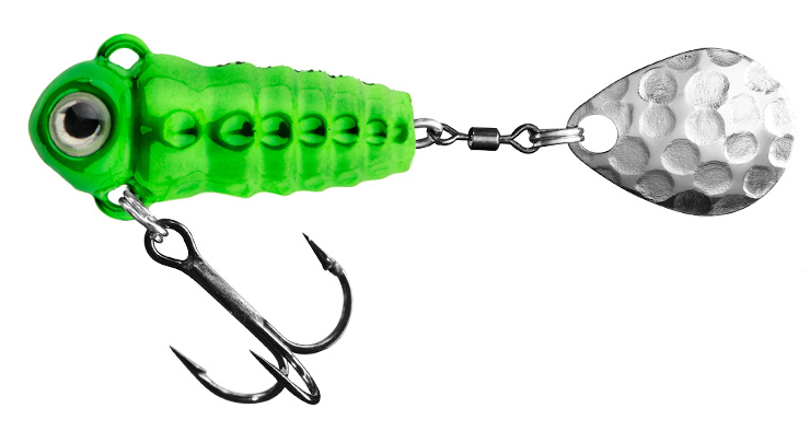 Spinmad Crazy Bug 4g är en spinnertail som skall vara imitation av en insekt designad för finessefisket. Bra spinnare för  abborre, regnbåge, öring och färna