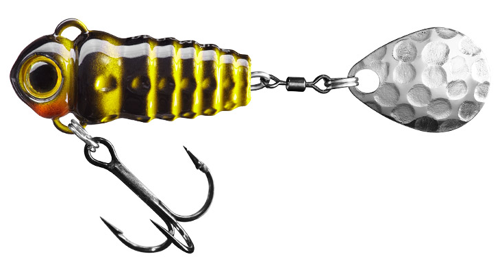 Spinmad Crazy Bug 4g är en spinnertail som skall vara imitation av en insekt designad för finessefisket. Bra spinnare för  abborre, regnbåge, öring och färna