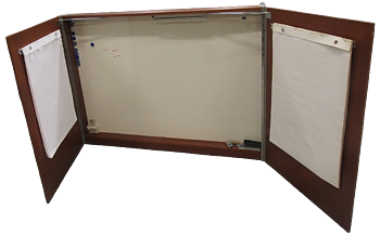 Whiteboard med Brun ram