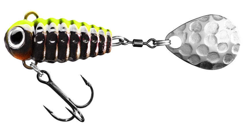 Spinmad Crazy Bug 6g är en spinnertail som skall vara imitation av en insekt designad för finessefisket. Bra spinnare för abborre, regnbåge, öring och färna
