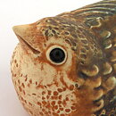 Poul Hauch Carlsen (1960s) Rounded Bird in Earthy Colors 8 cm (2)